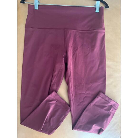Lululemon Wunder Train High-Rise Crop 23", Mulled wine, size 10, yoga pants - Picture 1 of 5